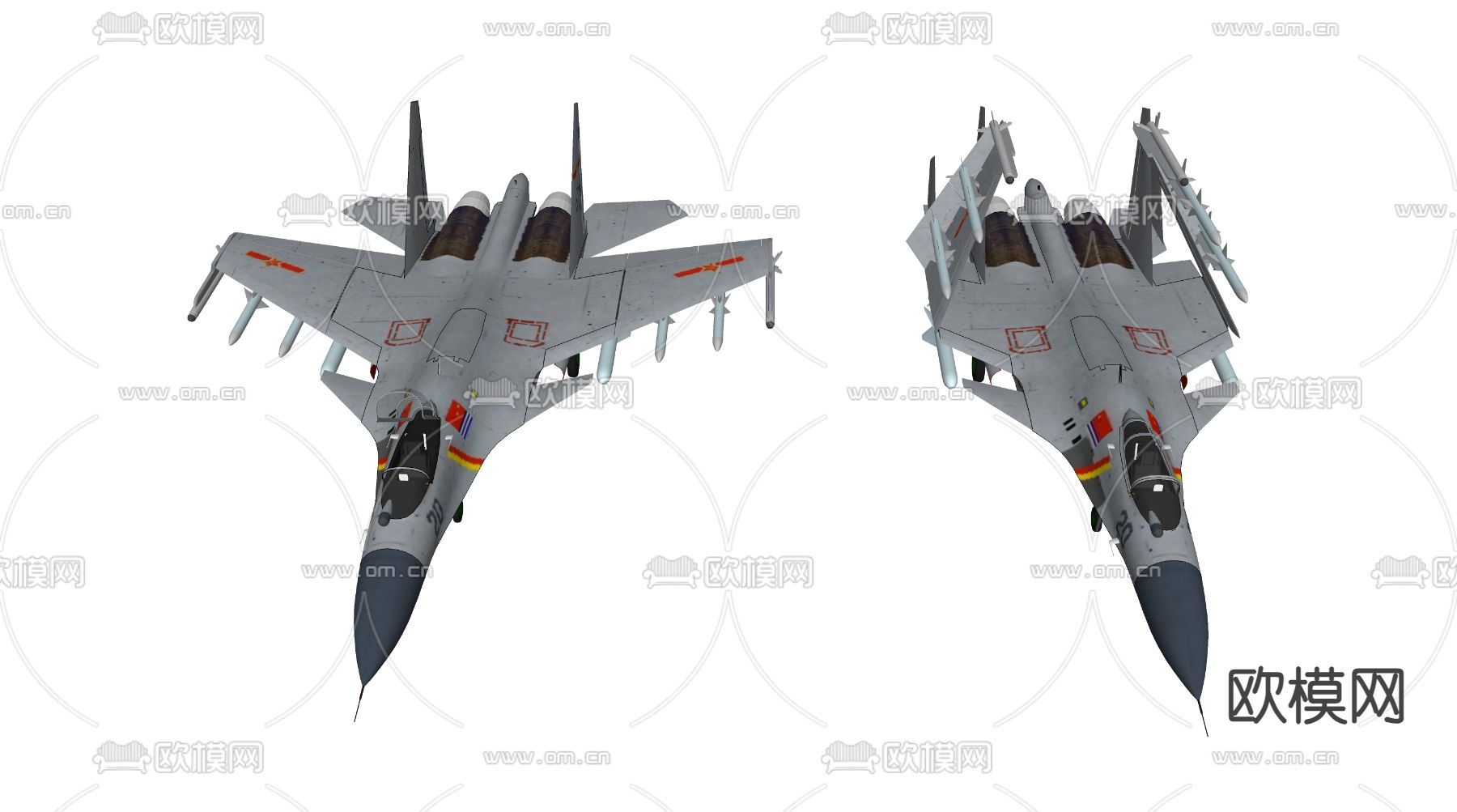 飞机 交通工具 航空su模型下载（渲染图2）