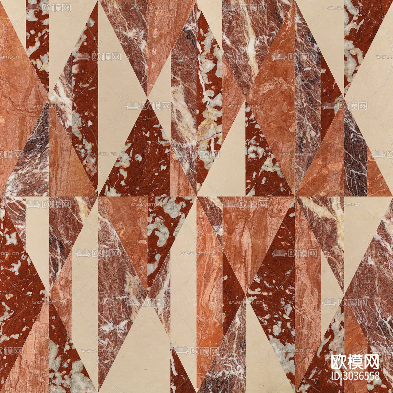 红色花纹瓷砖 墙砖下载