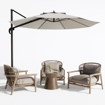 户外椅 休闲椅3d模型