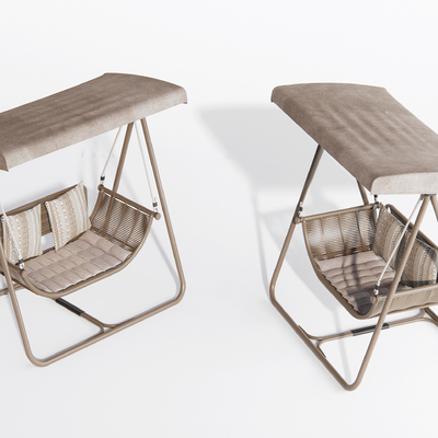  现代秋千 吊椅su模型 