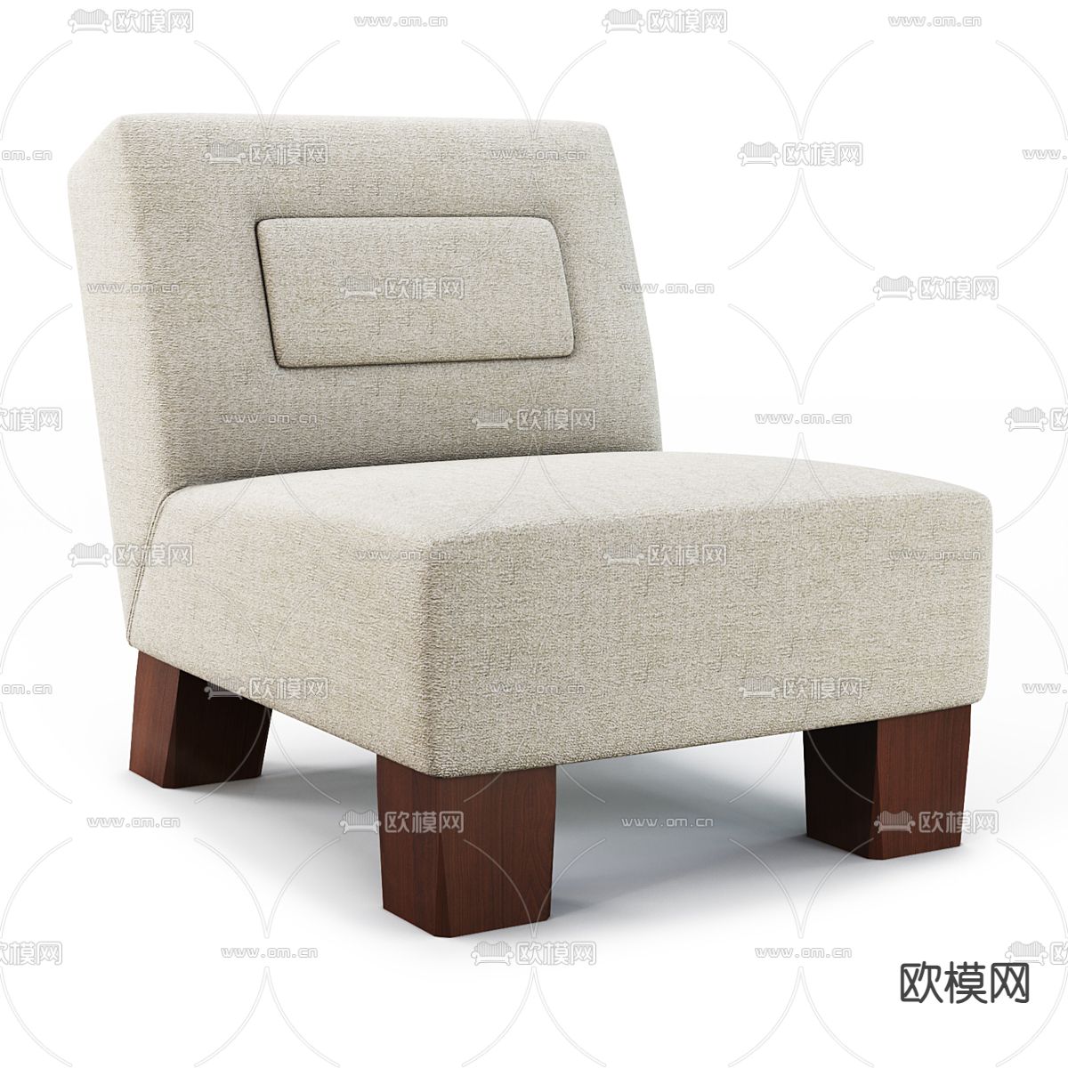 侘寂休闲椅 沙发椅3d模型下载