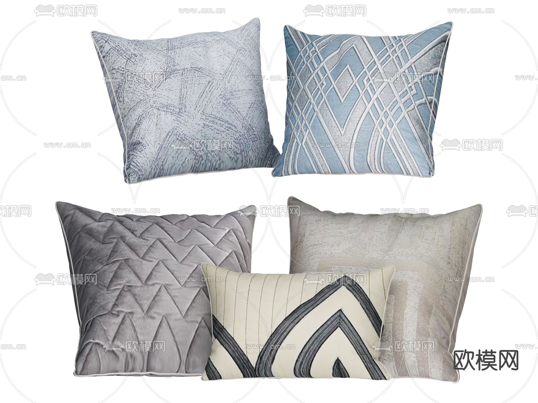 现代抱枕 软枕 靠枕3d模型下载