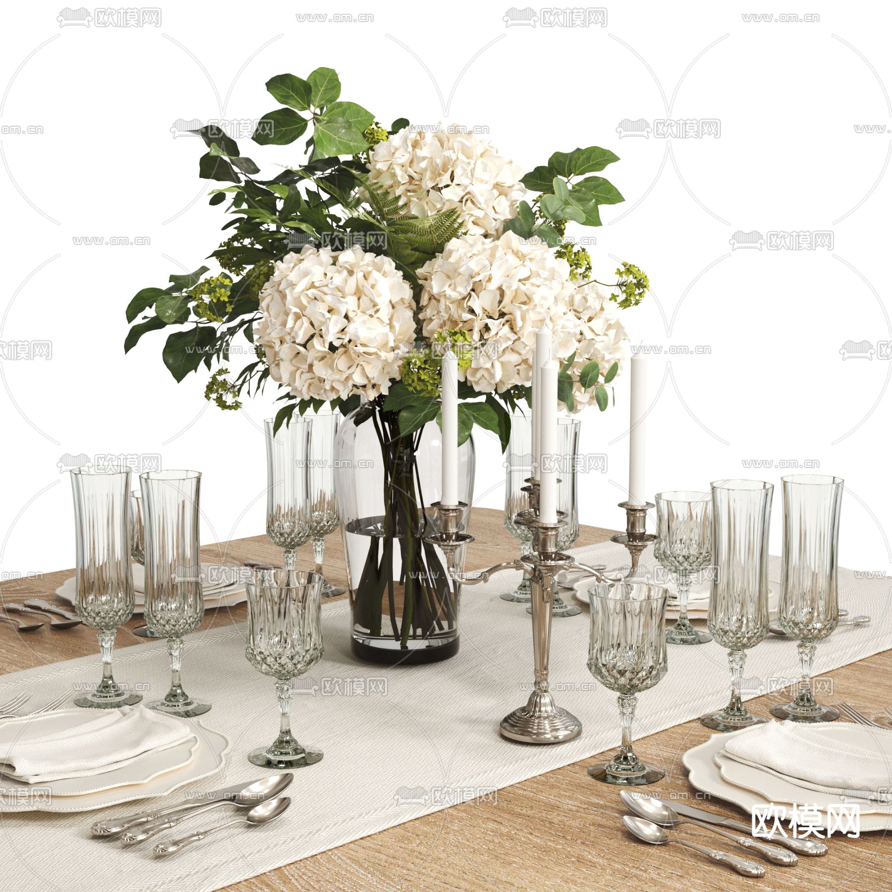 餐桌摆件 餐具 刀叉3d模型下载