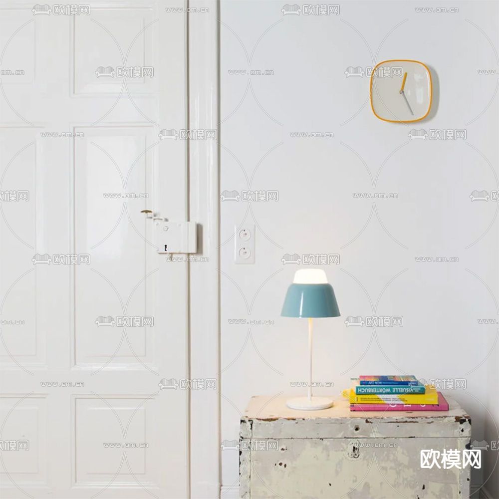 TEO 时钟 挂钟3d模型下载（渲染图2）