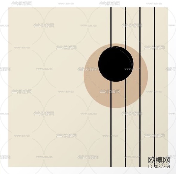 现代抽象画 艺术挂画贴图下载