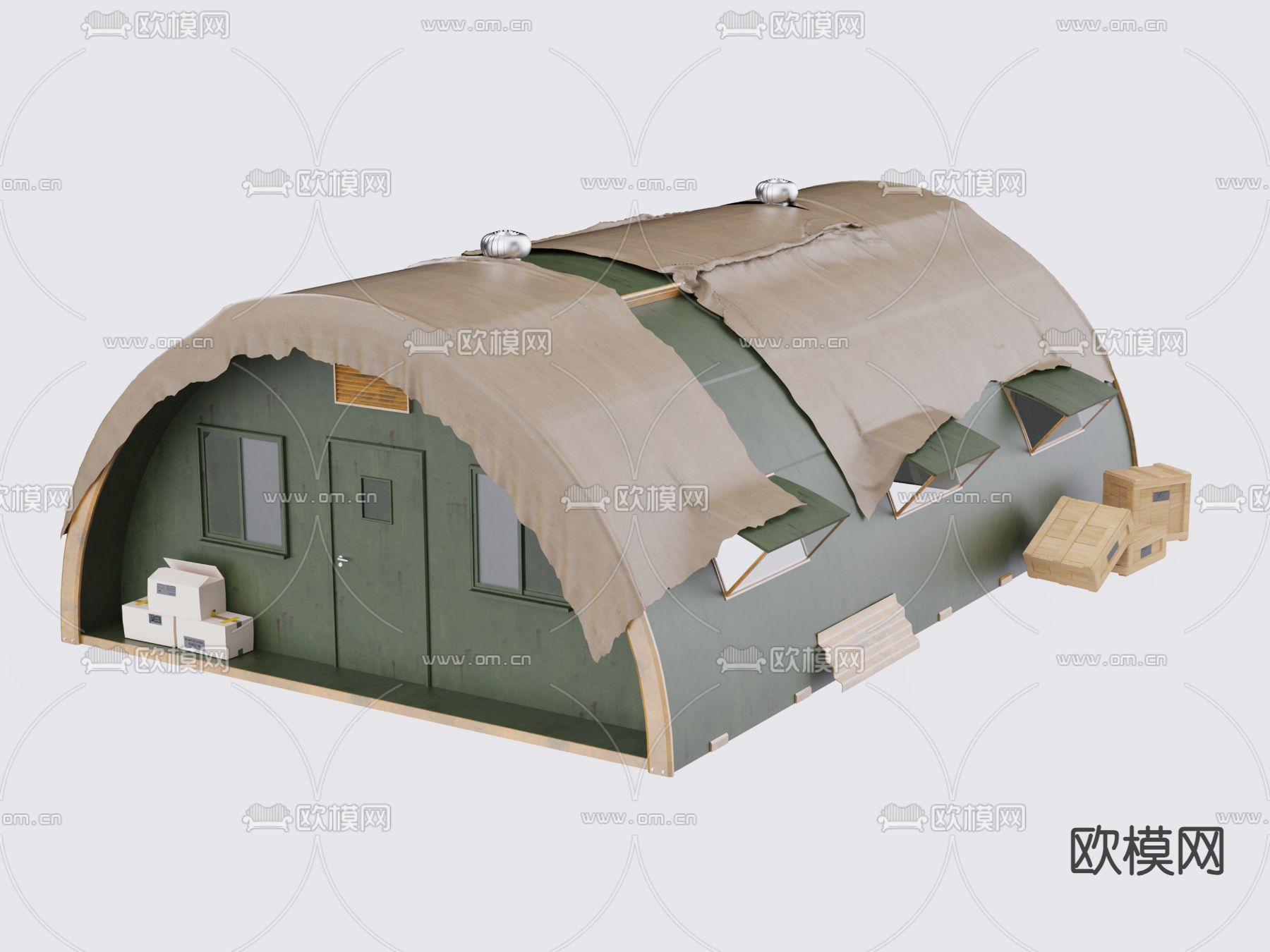 帐篷su模型下载（渲染图2）