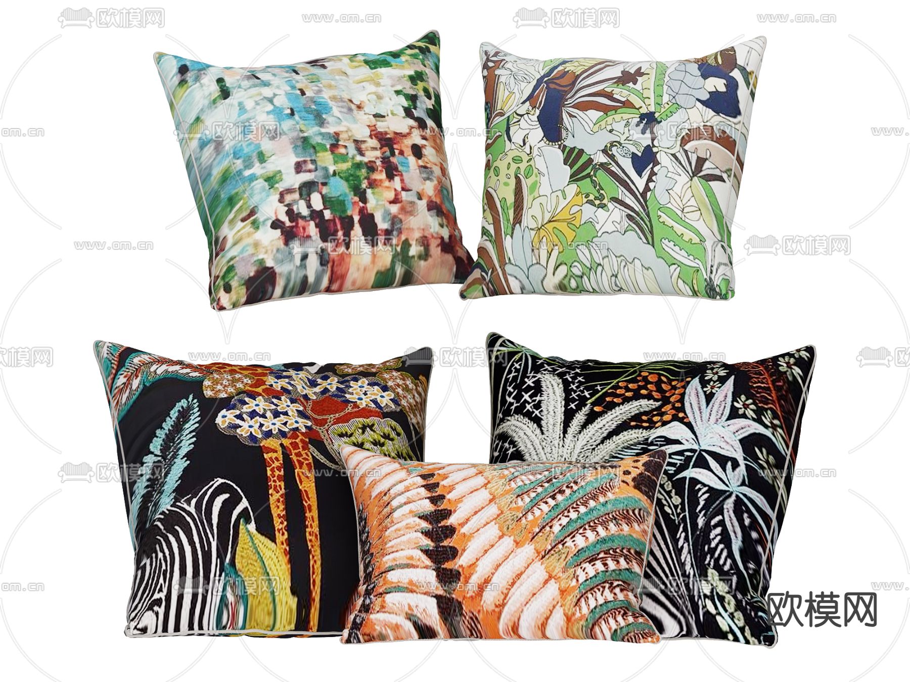 抱枕 靠枕 枕头3d模型下载