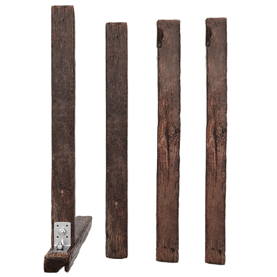  现代旧木头柱子su模型 