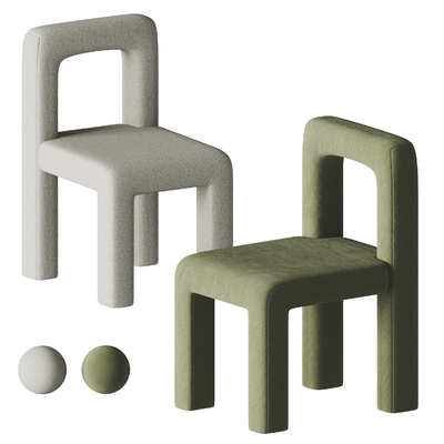  poliform 休闲椅 单椅 餐椅su模型 