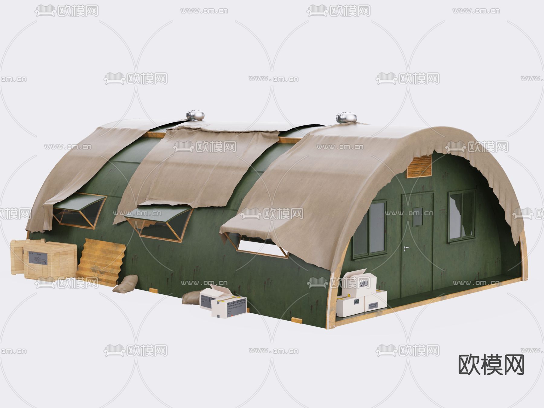 帐篷su模型下载（渲染图3）
