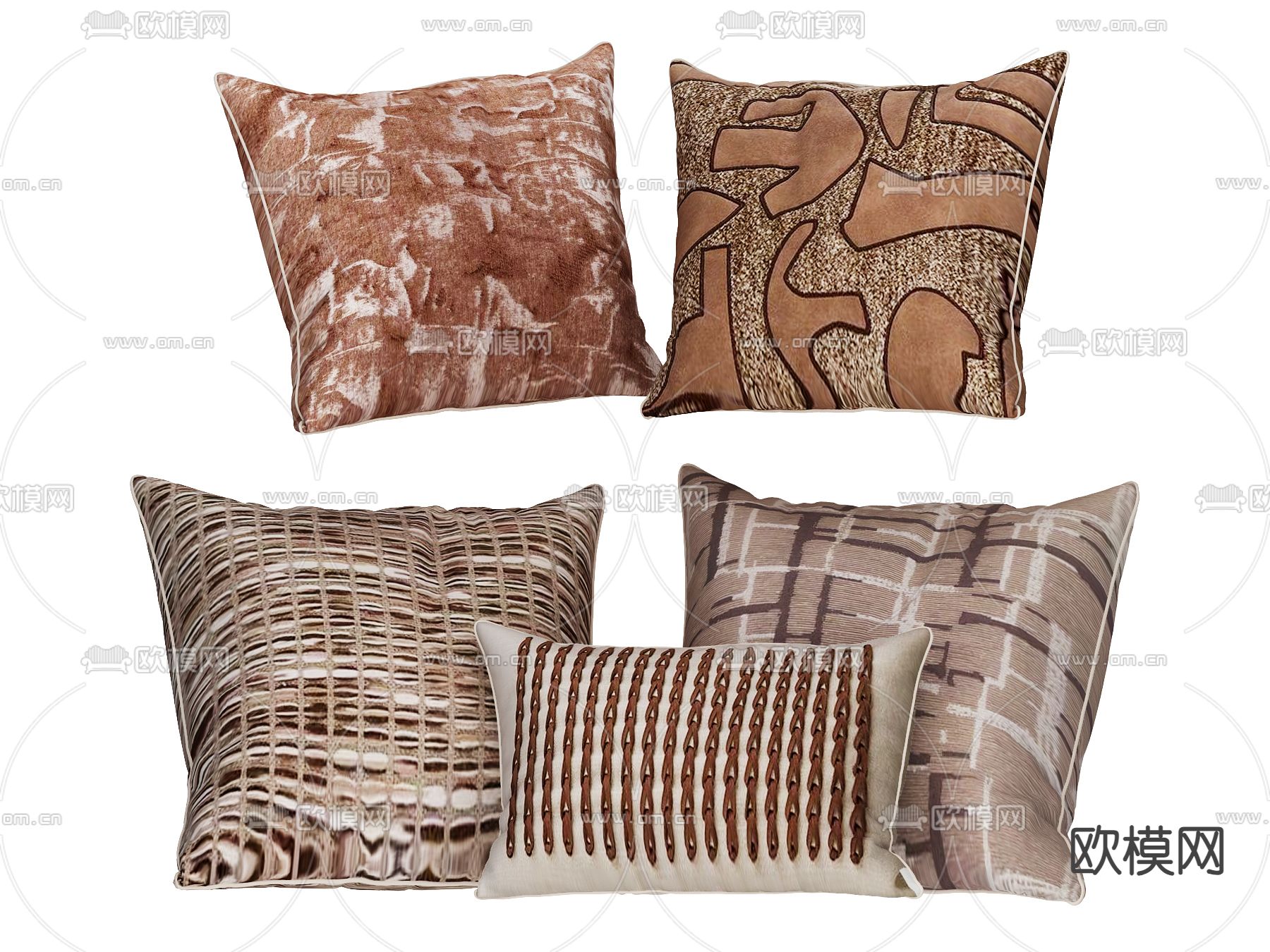 轻奢抱枕 靠枕 枕头3d模型下载