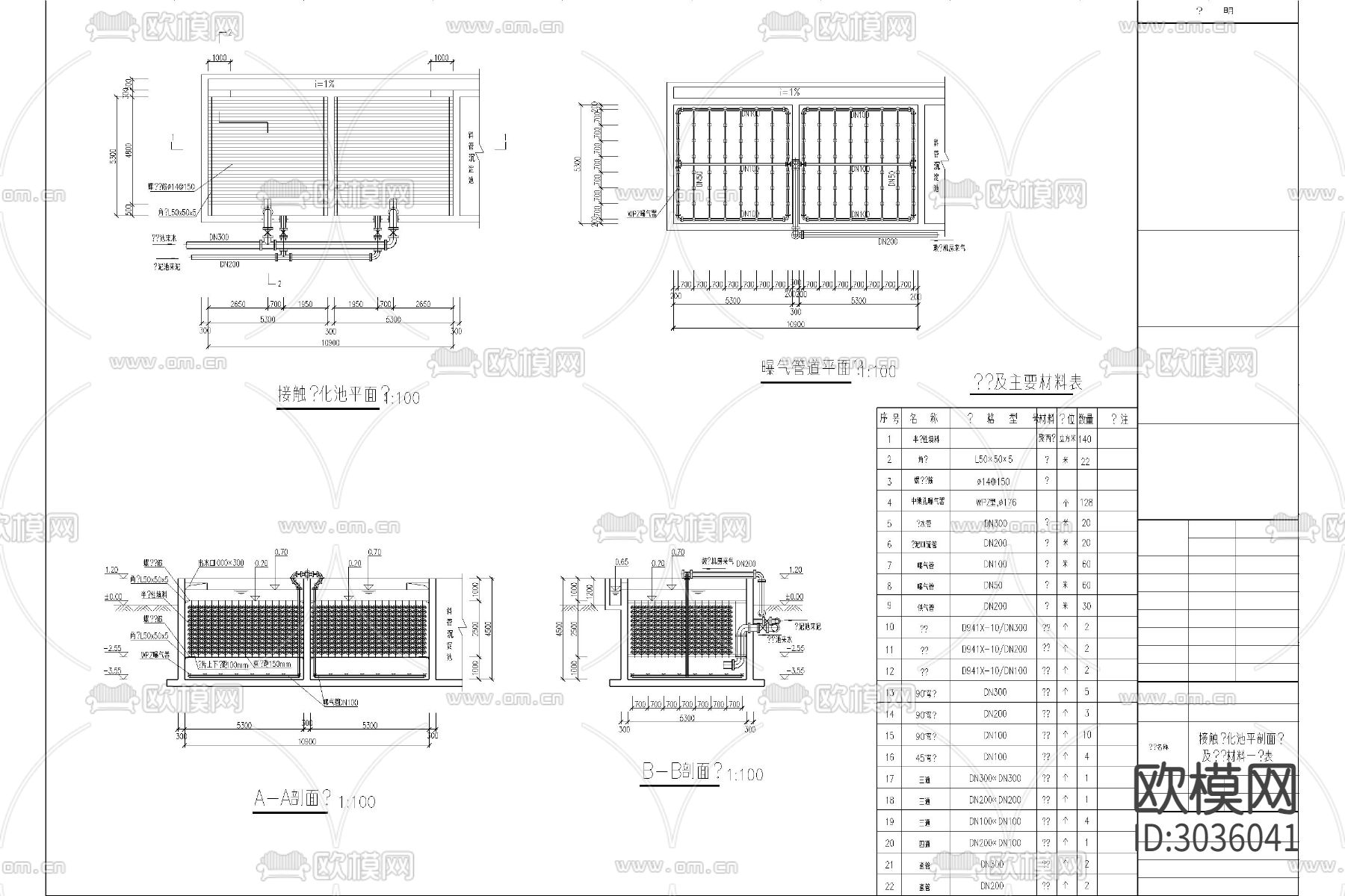 污水处理厂 沉淀池 泵站 过滤池 水处理cad施工图下载（渲染图4）