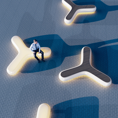  发光休闲凳su模型 