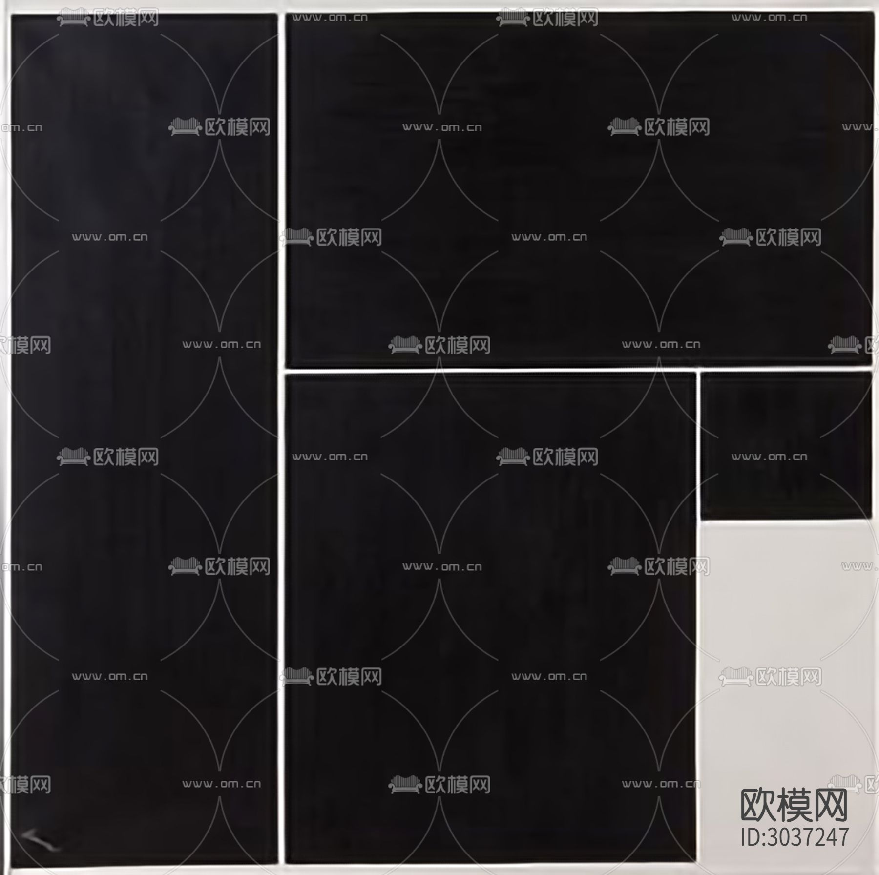 现代黑白画 抽象画贴图下载