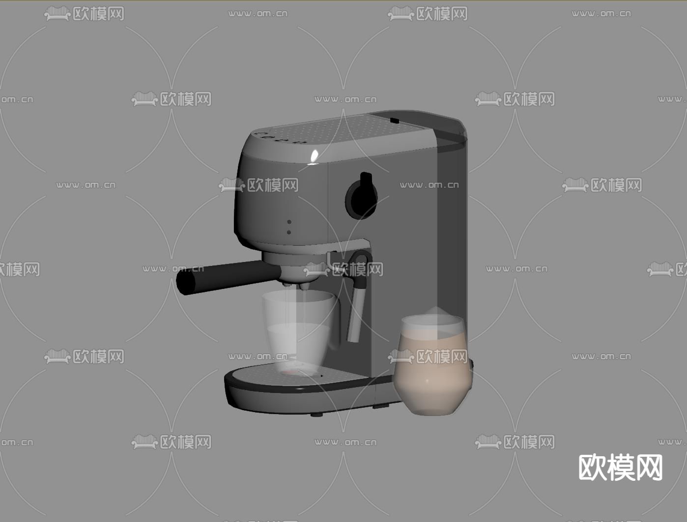 咖啡机su模型下载（渲染图1）