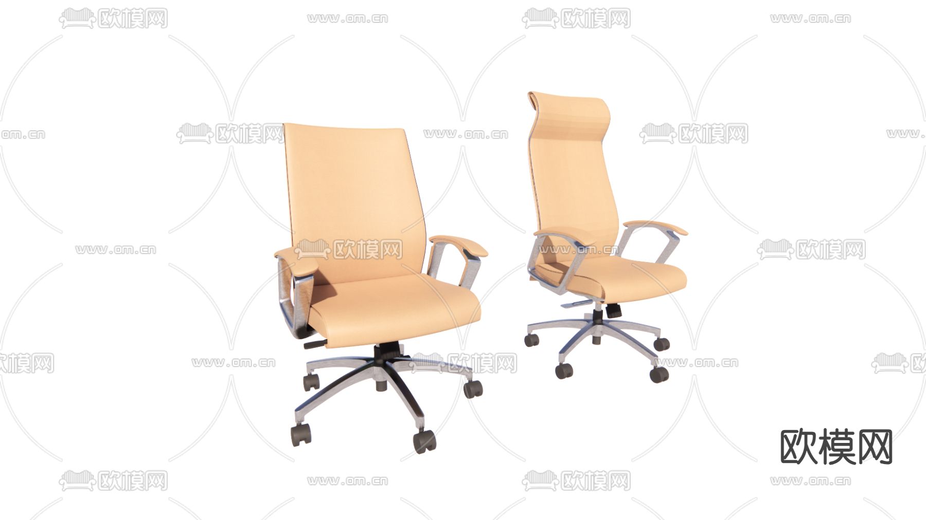 办公椅 皮椅su模型下载（渲染图2）