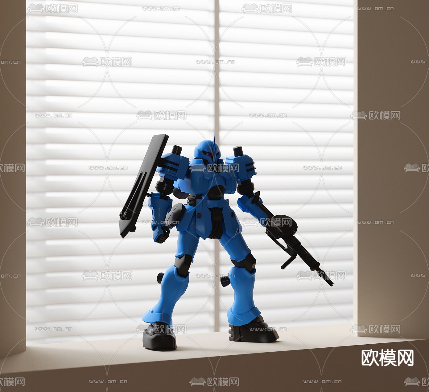 变形金刚摆件su模型下载（渲染图2）