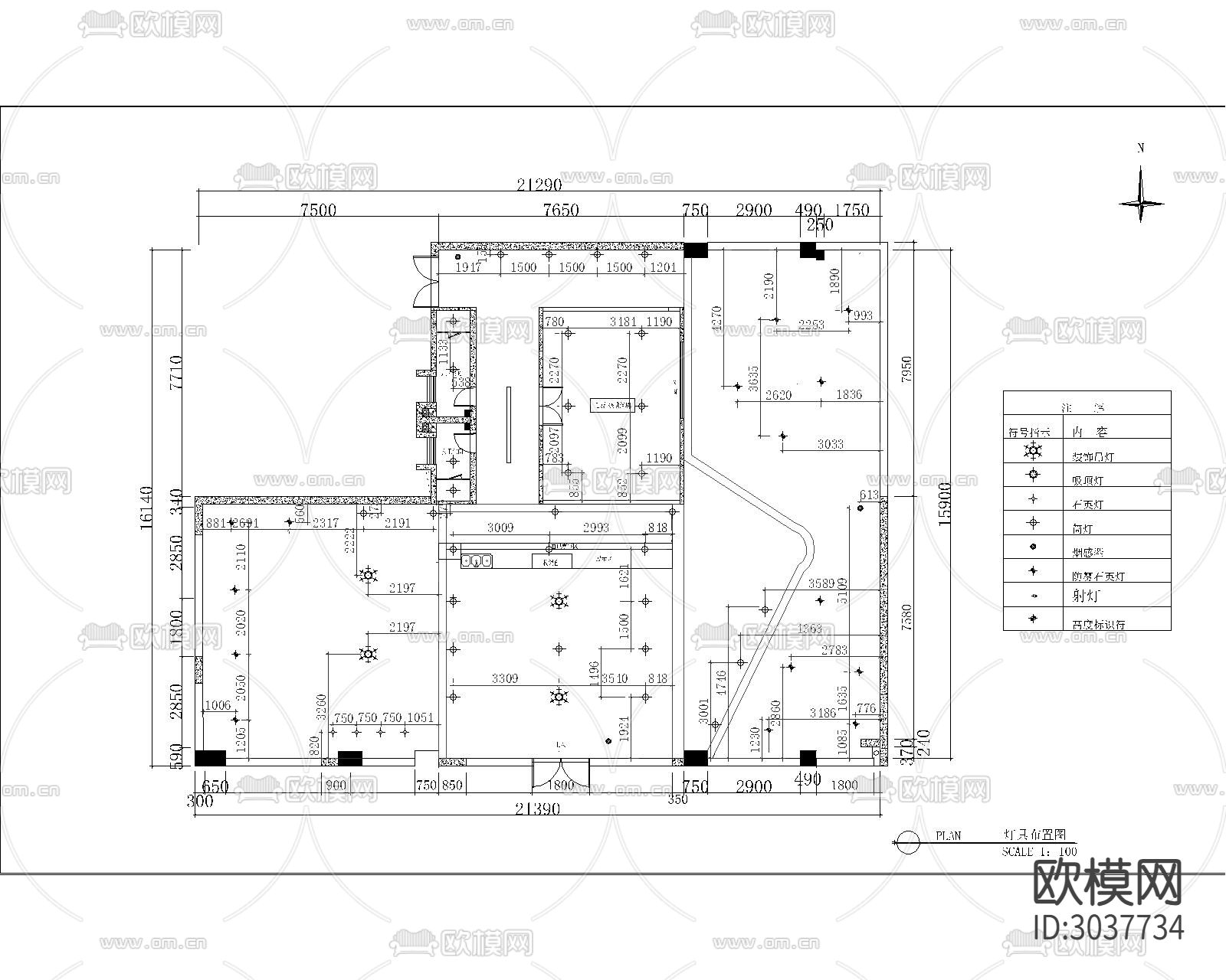 最新流行咖啡馆CAD施工图下载（渲染图9）