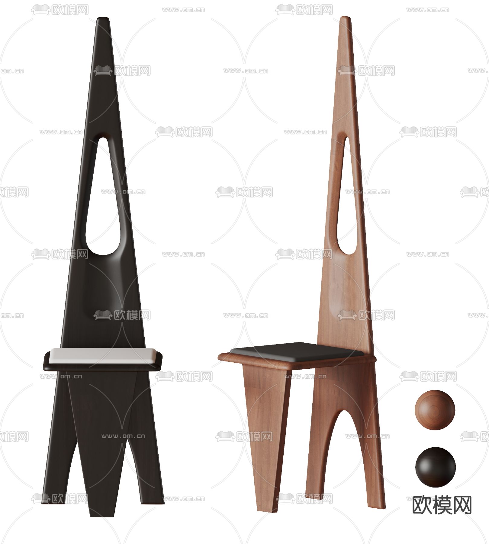 poliform 创意椅子 休闲椅3d模型下载