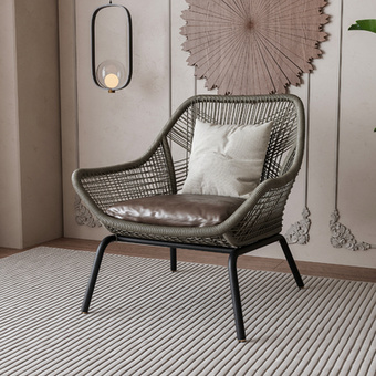 户外椅 藤编椅3d模型