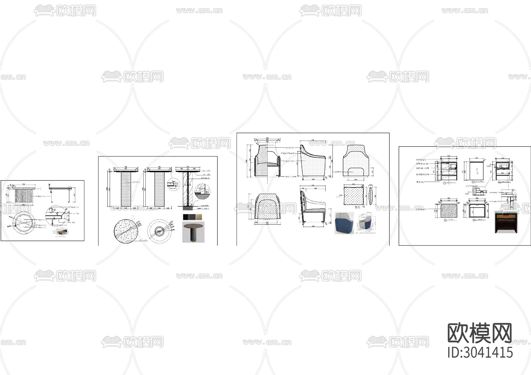 家具节点大样图下载（渲染图4）