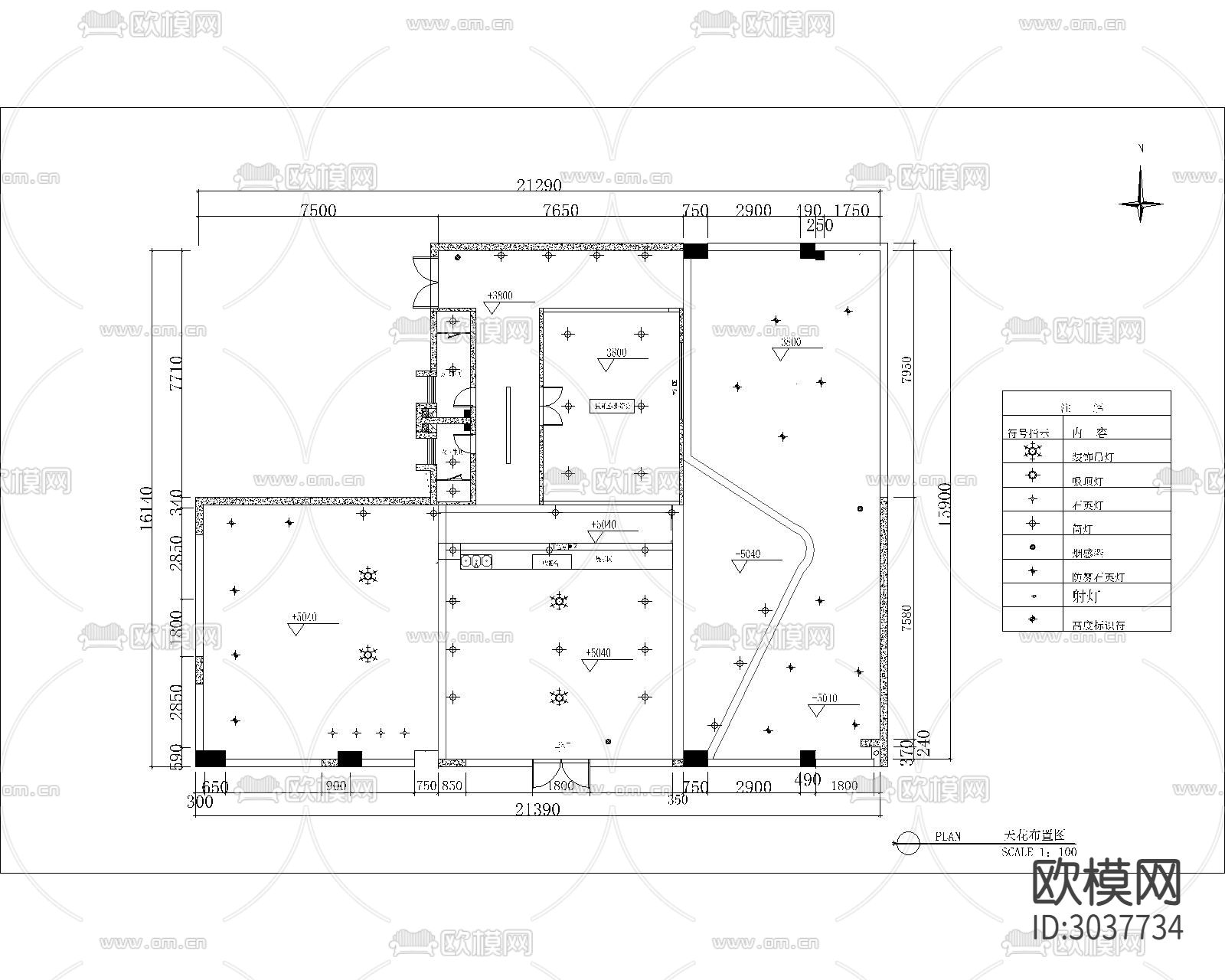 最新流行咖啡馆CAD施工图下载（渲染图10）
