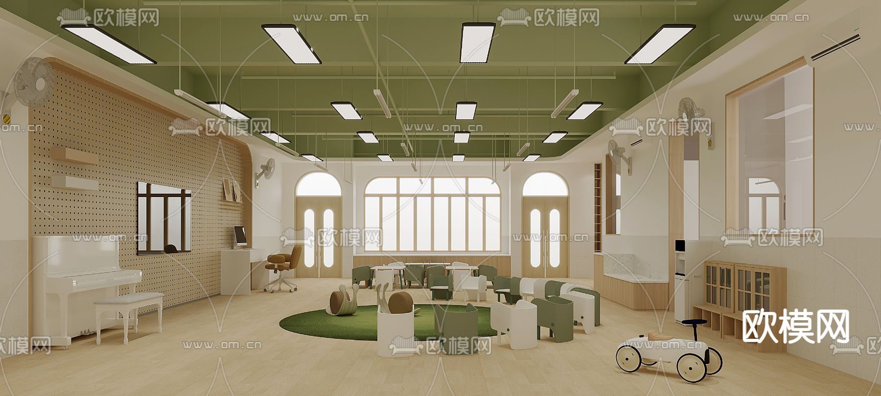 幼儿园 儿童娱乐室3d模型下载