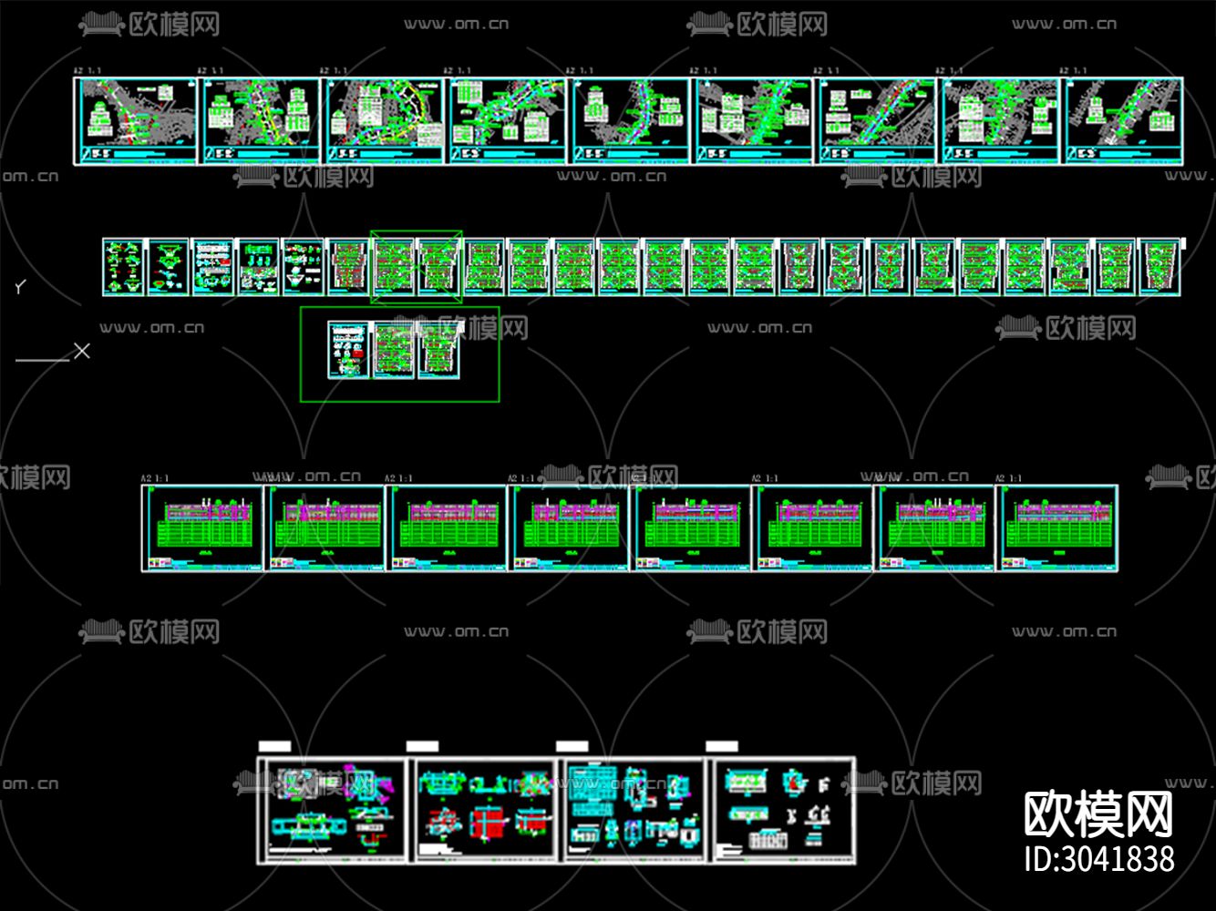河道护岸整治提升工程CAD施工图下载（渲染图1）