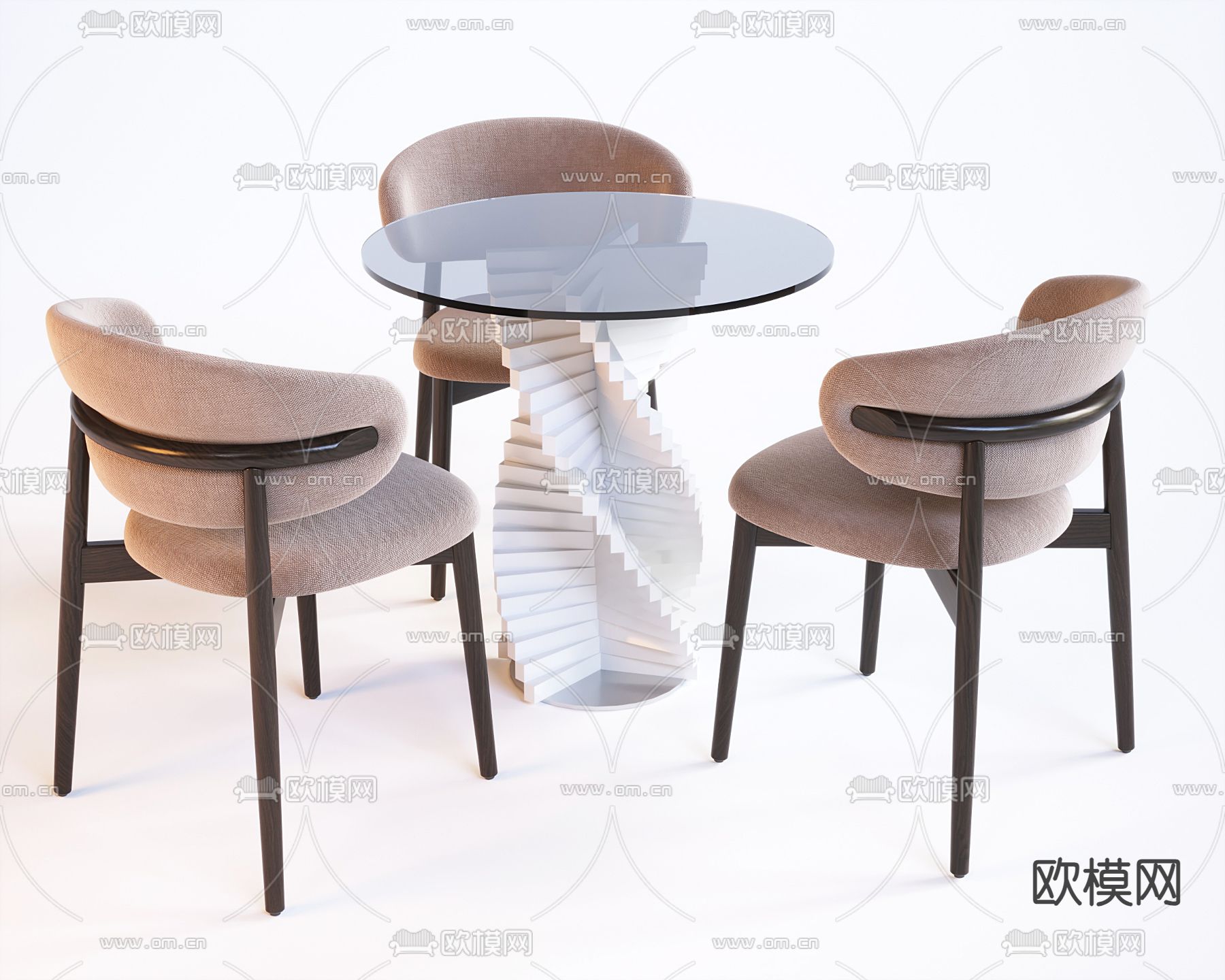洽谈桌椅 休闲桌椅3d模型下载