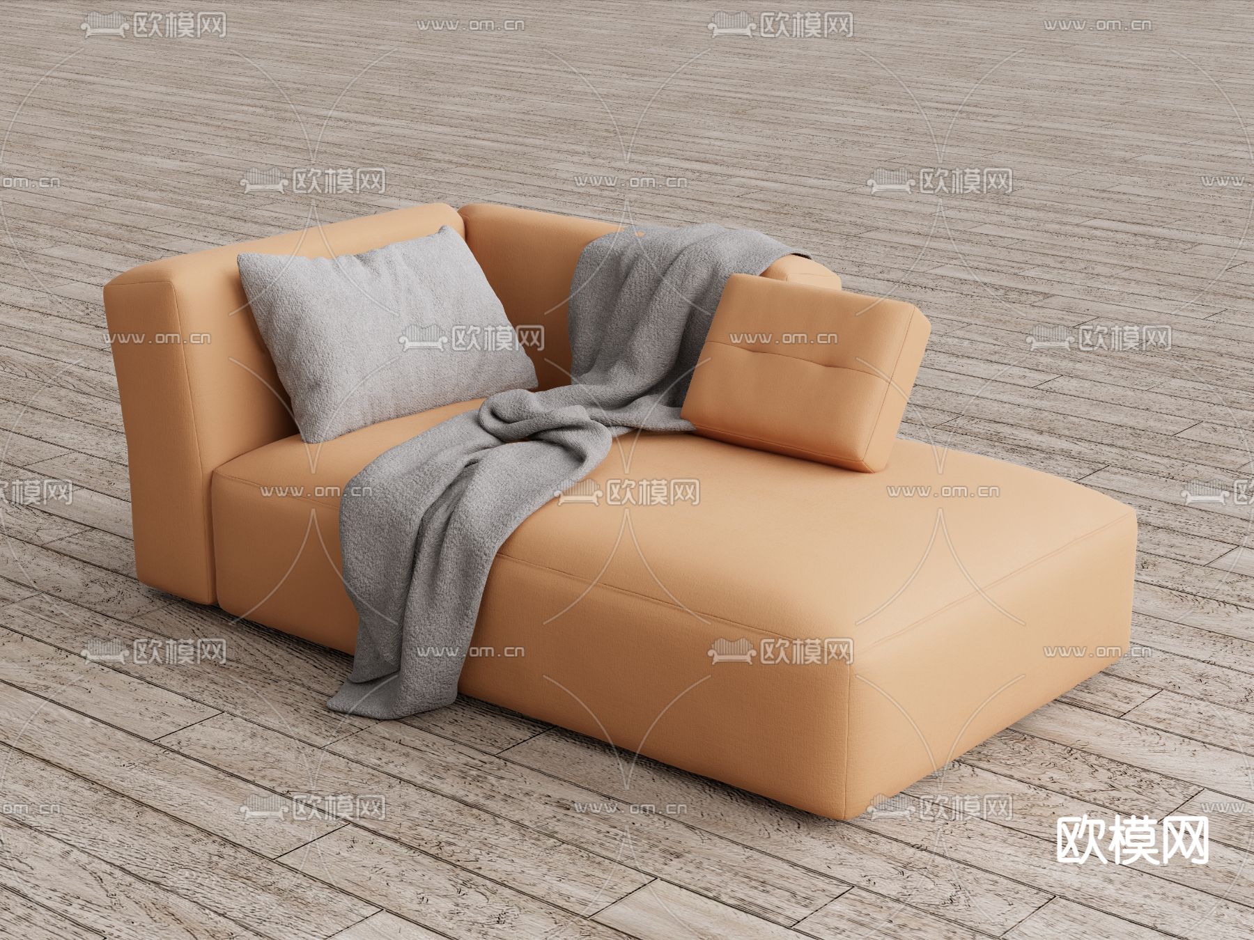 贵妃椅su模型下载（渲染图2）