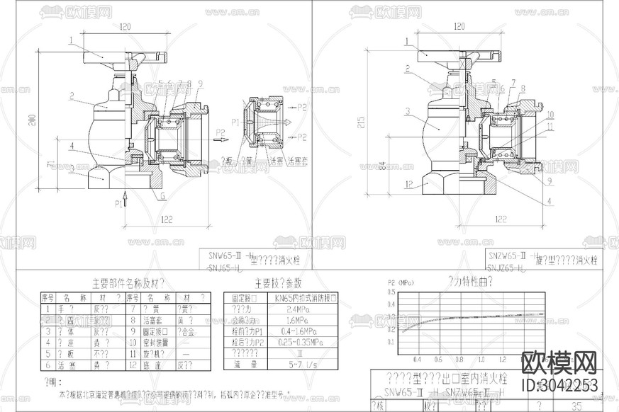 消火栓安装CAD施工图下载(渲染图8)