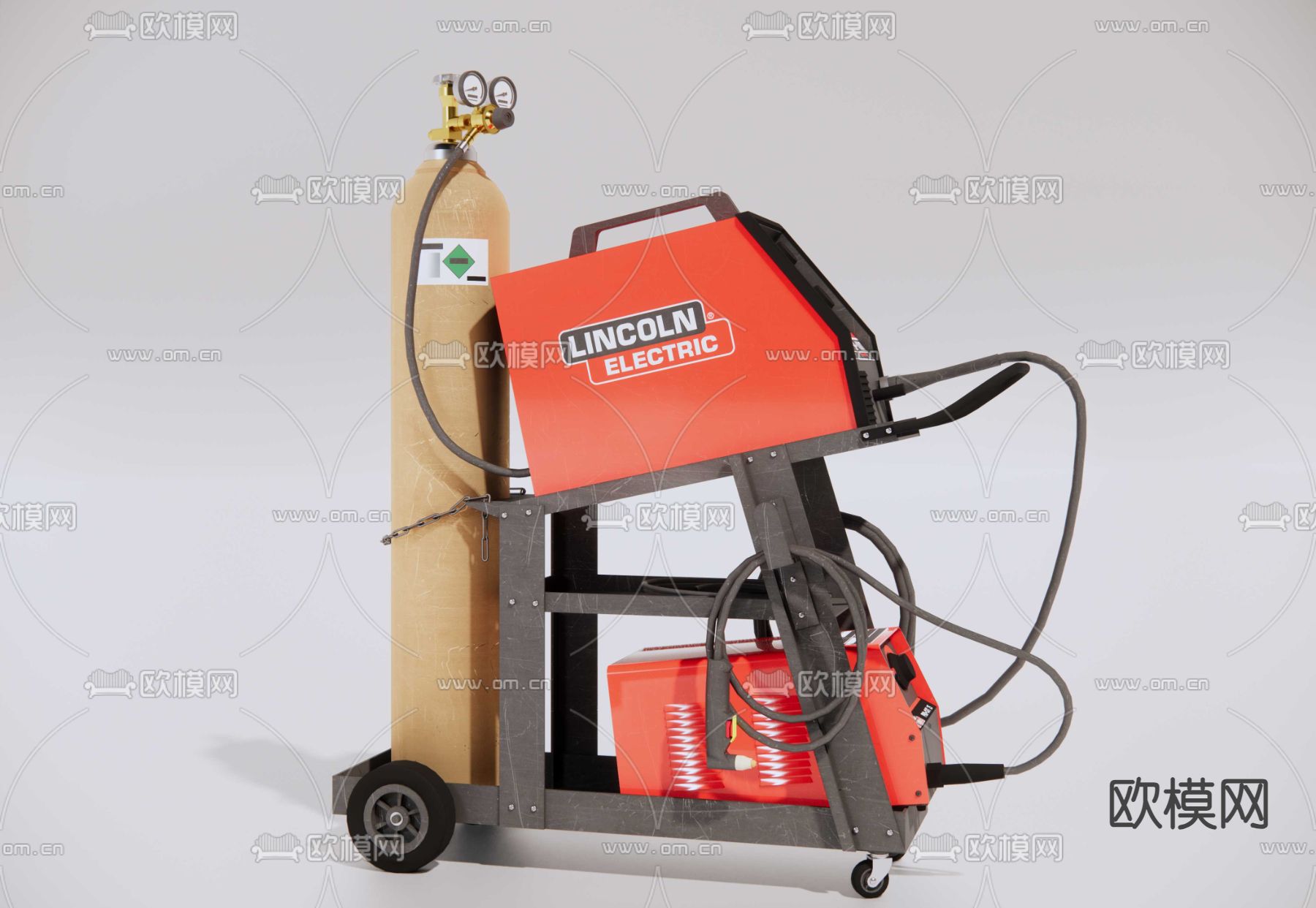 气保焊机 电焊机su模型下载（渲染图4）