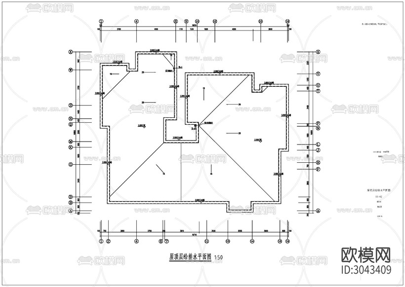 建筑樣板房-電氣 給排水cad施工圖下載(渲染圖3)