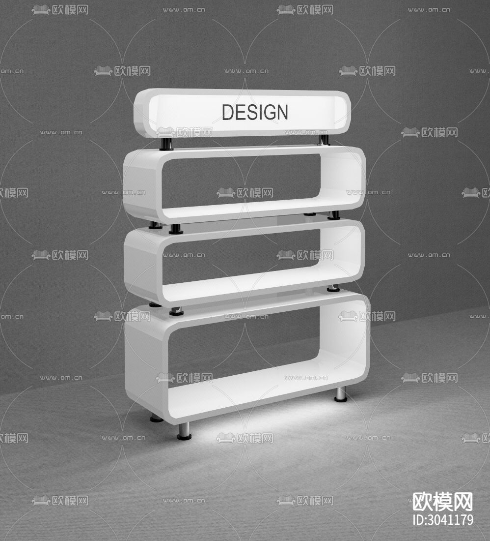 三款服装货架节点大样图下载（渲染图5）