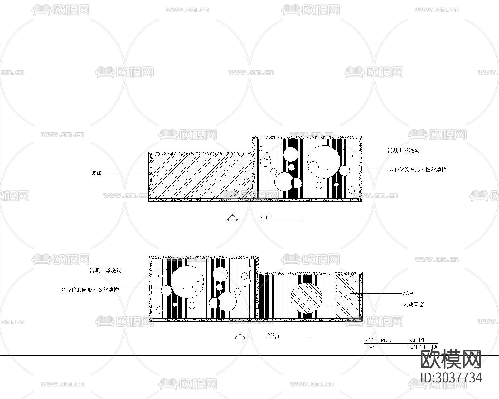 最新流行咖啡馆CAD施工图下载（渲染图8）