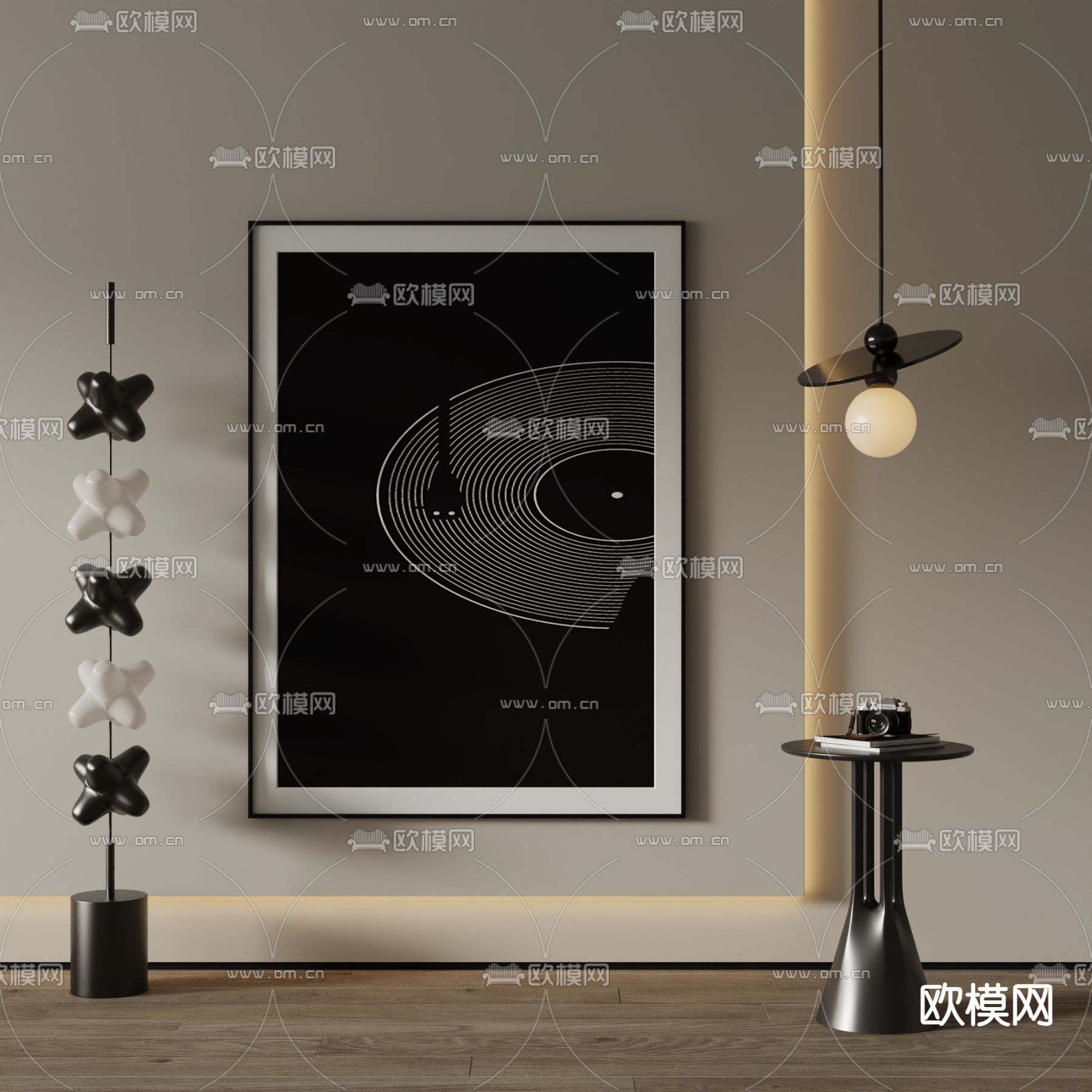 装饰画 简约画 抽象画3d模型下载