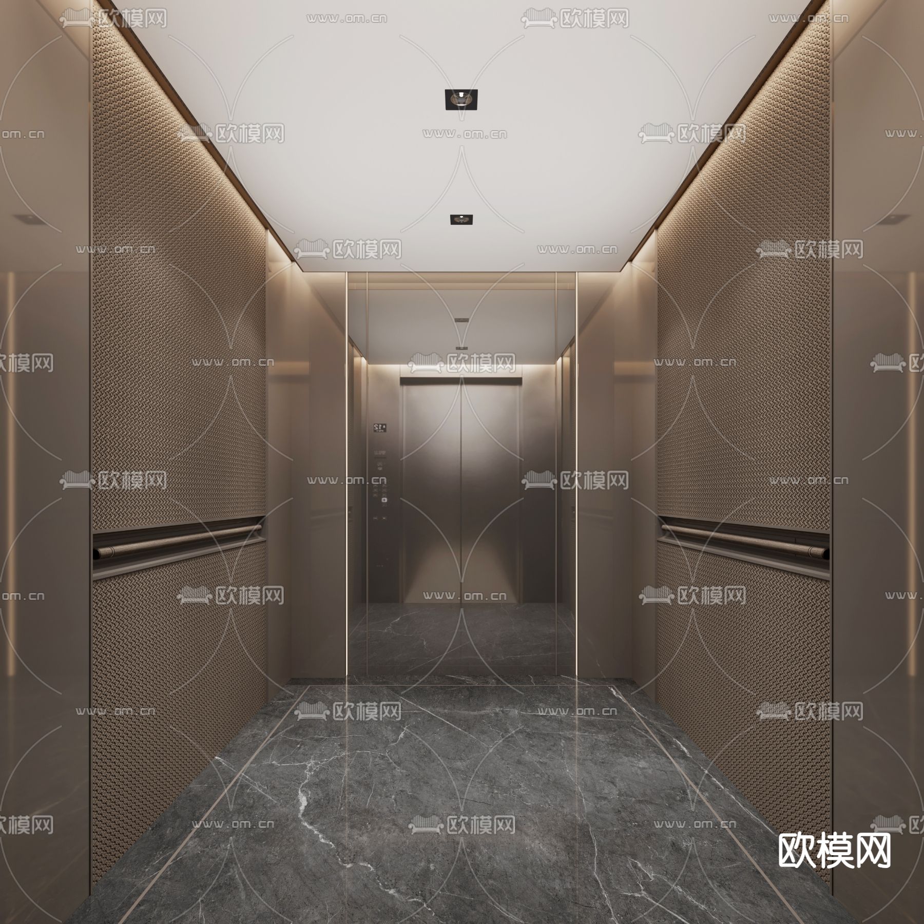 直升电梯 电梯轿厢3d模型下载