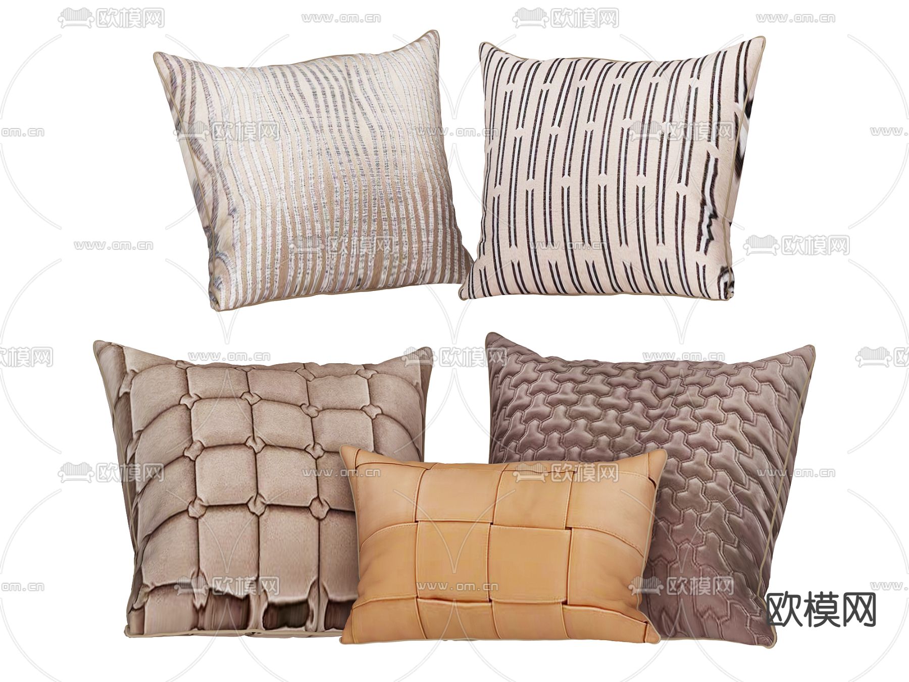 轻奢抱枕 靠枕 枕头3d模型下载