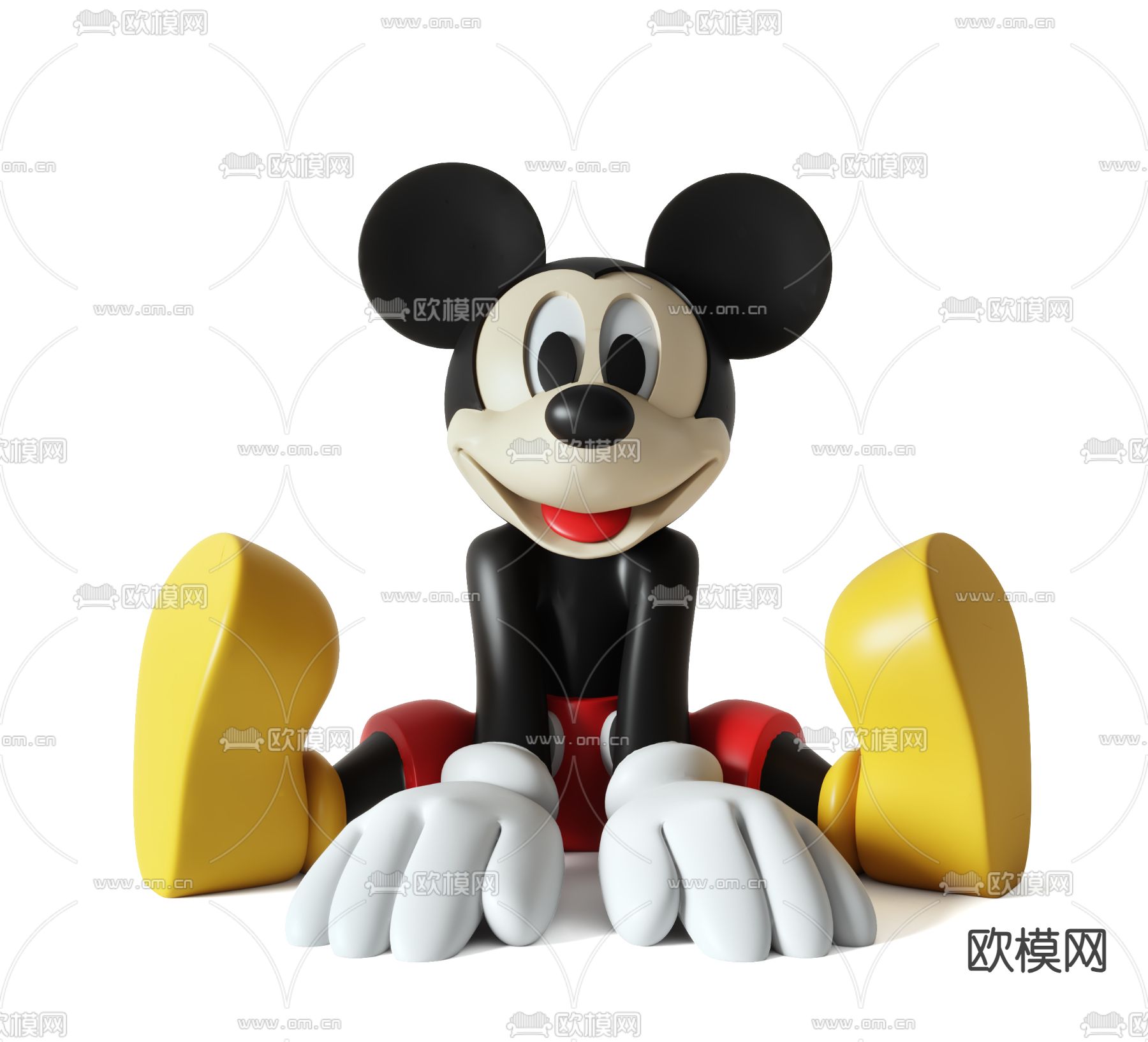 米老鼠潮玩 米奇雕塑 公仔 卡通摆件3d模型下载