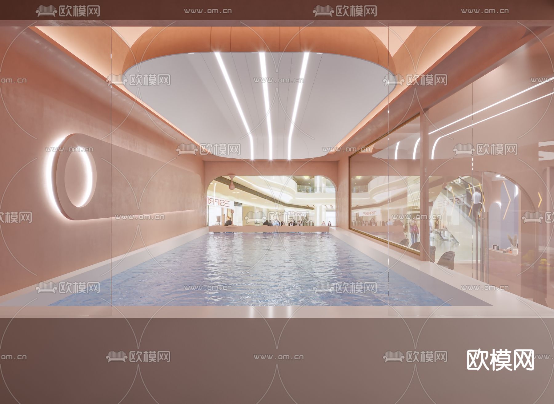 幼儿游泳馆3d模型下载（渲染图6）