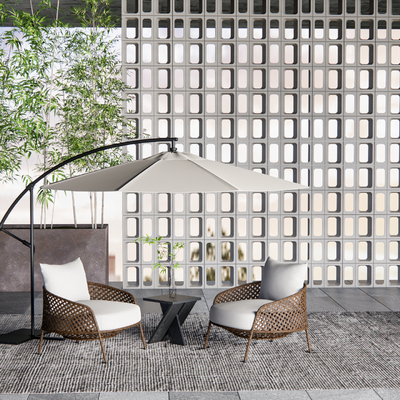  户外桌椅 露营桌椅 折叠桌椅su模型 