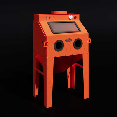  小型喷砂机su模型 