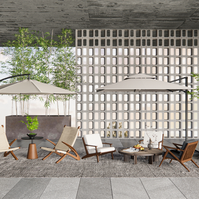  户外桌椅 露营桌椅 折叠桌椅su模型 