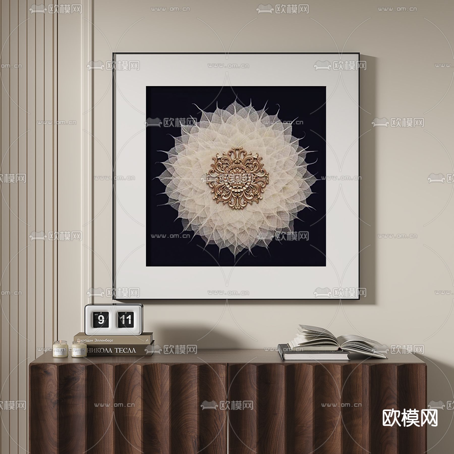 简欧装饰画 艺术画 挂画3d模型下载