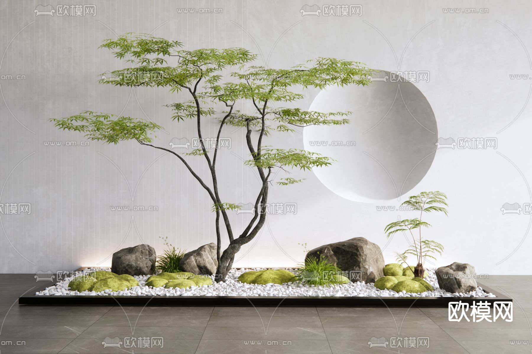 景观小品 植物造景3d模型下载