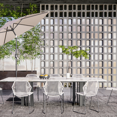  户外桌椅 露营桌椅 折叠桌椅su模型 