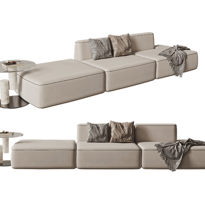  Minotti 多人沙发su模型 