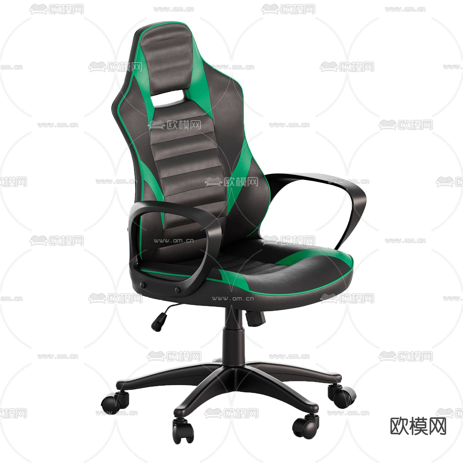 办公椅 电竞椅 游戏椅3d模型下载（渲染图2）