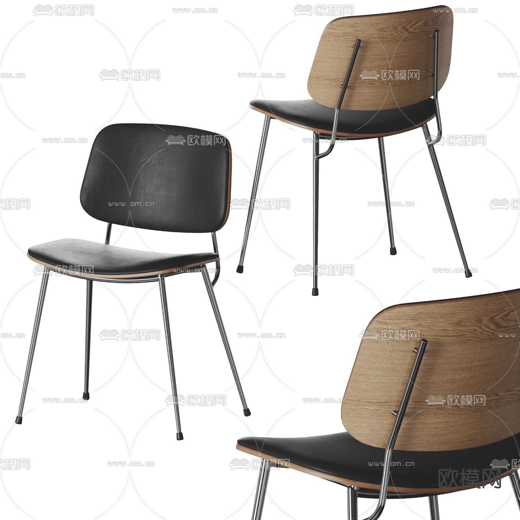 Poliform 现代椅子 餐椅3d模型下载