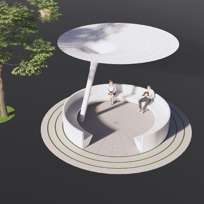  休闲座椅 坐凳su模型 